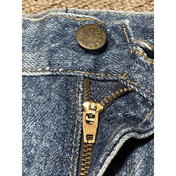 Vintage 80s Mens 34x30 Lee Riders Straight Leg Reg Fit Union Made Denim Jeans - Picture 7 of 12